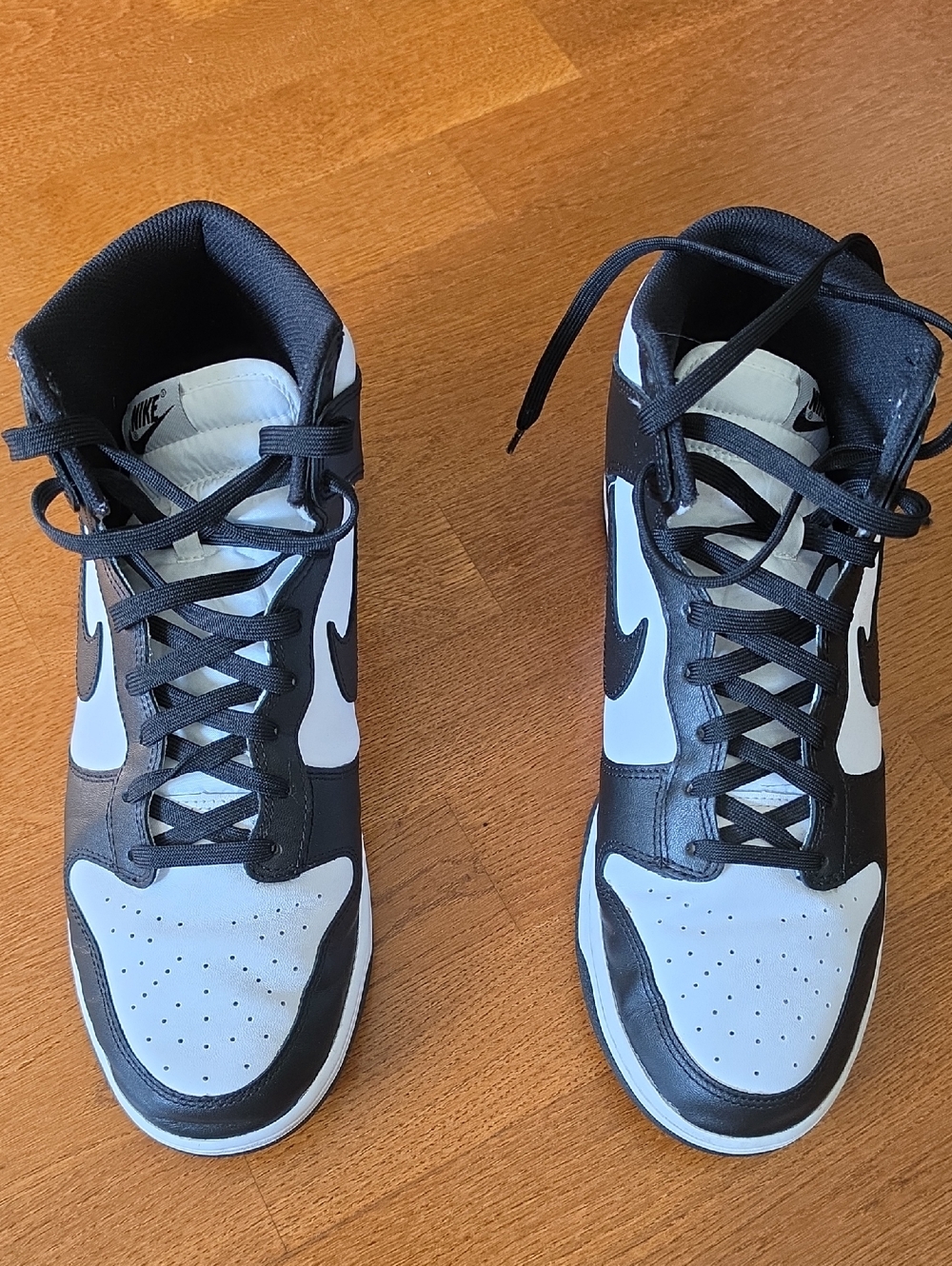 Nike Black and White High-Top Sneakers